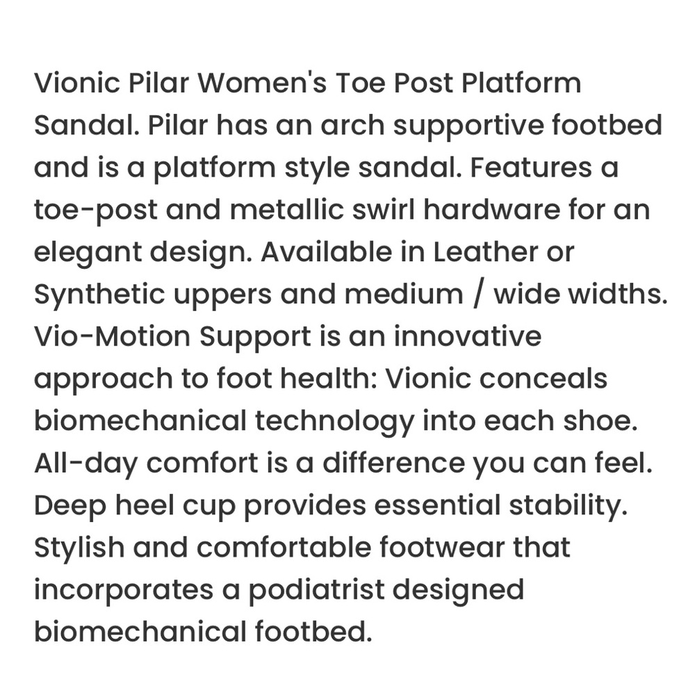 Vionic Pilar Toe Post Platform Thong Sandals - image 2